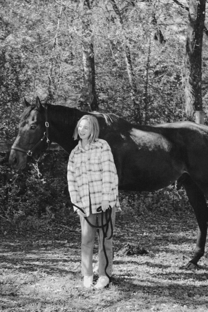 Equestrian, Laura Elsie Grace, and her horse, Theo